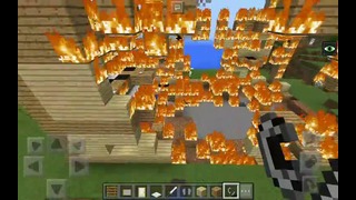 Minecraft Сгорел полностью дом