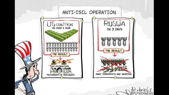 Россия в Сирии война карикатур
