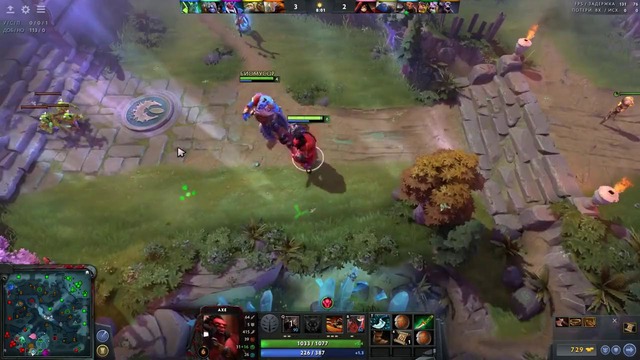 Акс через аганим и урон с руки axe dota 2