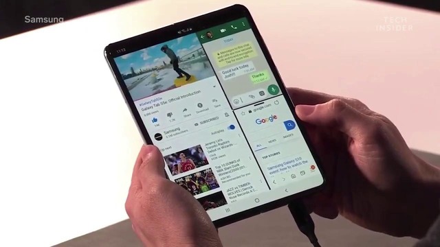 Samsung представила складной смартфон с гибким дисплеем