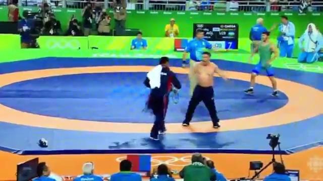 WWrestling Bronze Match controversy | Mongolia vs Uzbekistan | Olympics 2016