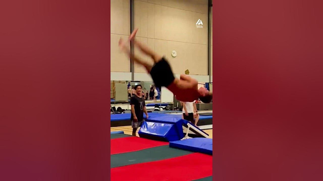 Guy Attempts Insane Gymnastic Flip | People Are Awesome