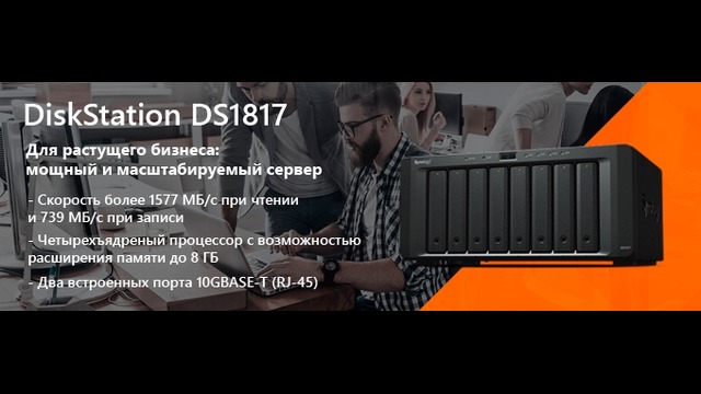 Миллион терабайт в synology diskstation ds1817 plus