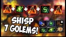 Шисп кидает големов на мейне – Warlock Gameplay – Shisp Dota 2