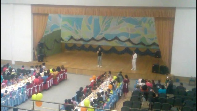 Выступал для дет домовских ребят