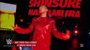 Nakamura makes his entrance for his bout with Austin Aries- NXT