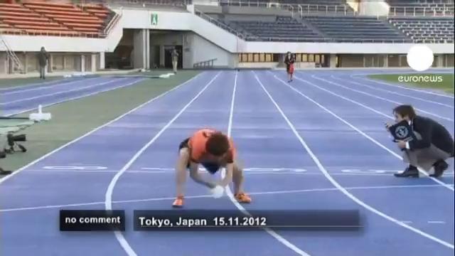Японец поставил Рекорд по бегу на четвереньках