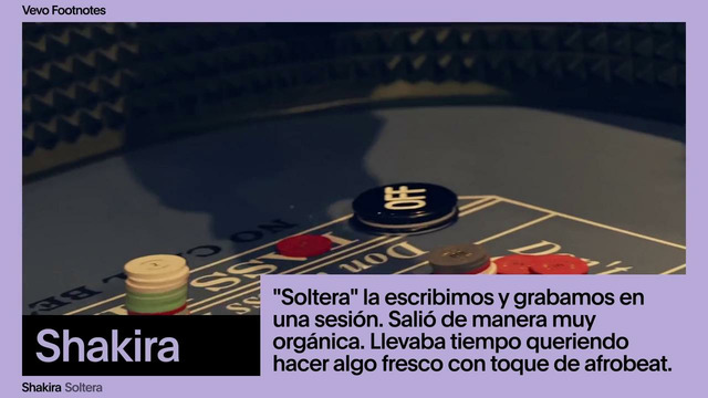 Shakira – The Making of ‘Soltera’ – Vevo Footnotes