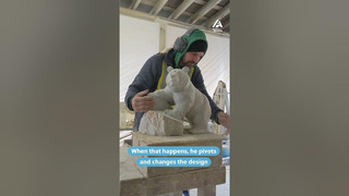 Sculptor Makes Bear With Soapstone | Spotlight