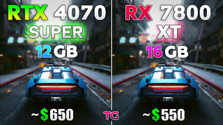 RTX 4070 SUPER vs RX 7800 XT – Test in 10 Games