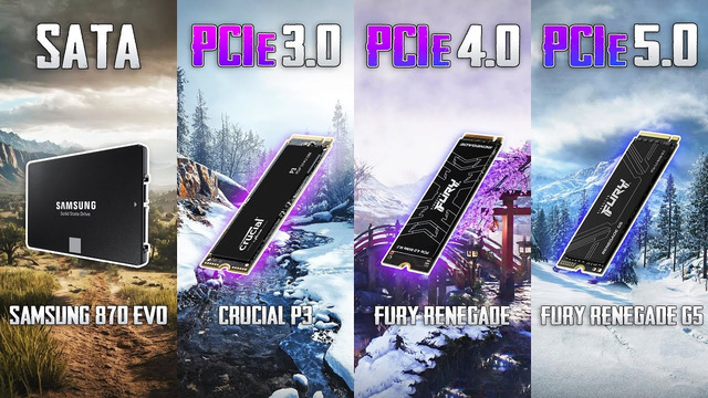 PCIe 5.0 vs PCIe 4.0 vs PCIe 3.0 vs SATA – Which SSD is Best for Gaming