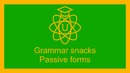 Passive forms