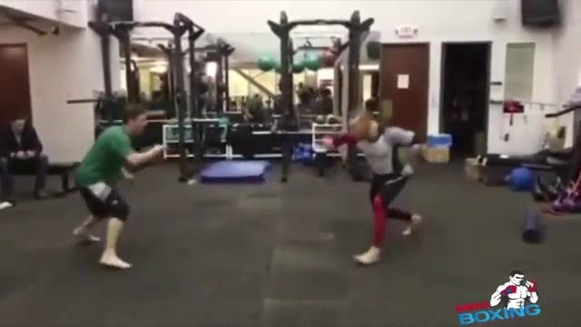 Conor McGregor amazing training leg kicks [highlights