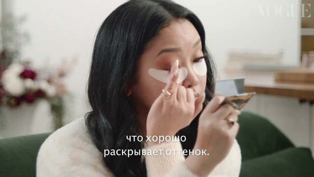 Лана Кондор показывает золотой макияж с акцентом на губы | Vogue Россия
