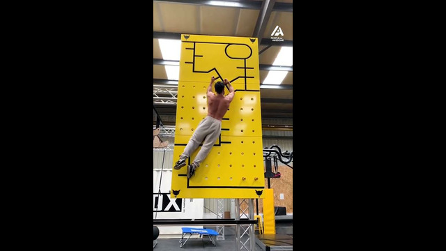 Gymnast Climbs up Riddle Board | People Are Awesome #shorts