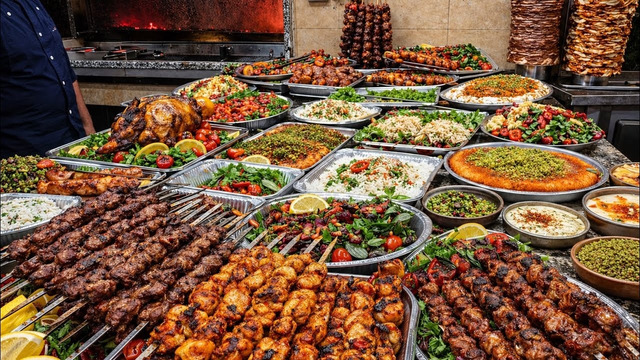 Ultimate Middle Eastern Street Foods | Kebab, Baklava, Kunafa & Lokum| Turkish Street Foods