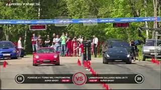 Lamborghini Gallardo UR Twin Turbo vs Porsche 911 Switzer/Proto R911