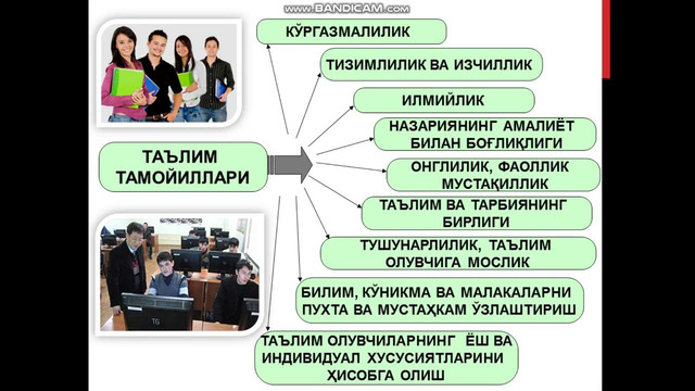 3 курс ТБ 3 курс ОХИ 6 курс ТП Касбий таълим методикаси бўлажак мутахасссисларни назарий ўқитишнинг дидактик асослари