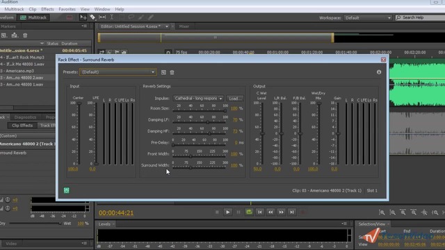 Поддержка объемного звука в Adobe Audition CS 5.5