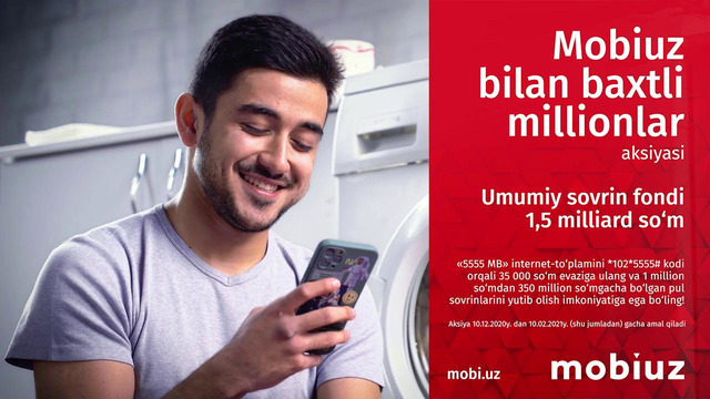 "Mobiuz bilan baxtli millionlar" aksiyasi