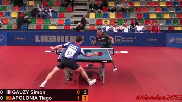 Tiago Apolonia vs Simon Gauzy (European Championships 2015)