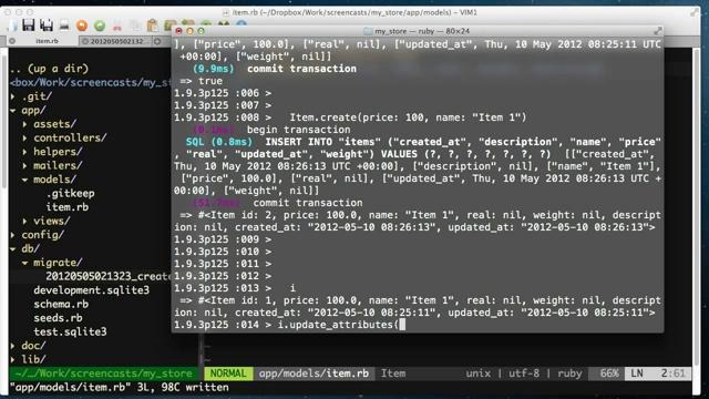 Научись Rails создание и обновление моделей (эпизод 4)