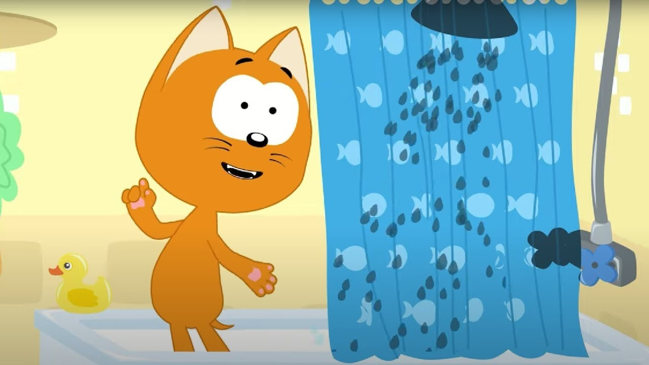 Котенок Котэ – Попу мыть Песенка – Лицо Песенки для детей – Учимся мыться - Mover.uz