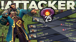 Attacker finally LVL 25 MASTER TIER KUNKKA – EPIC Gameplay Compilation Dota 2