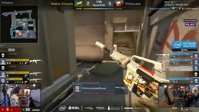 Natus Vincere vs Virtus.pro – IEM Katowice 2017 – CS-GO – de train – Dzień 2