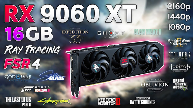 RADEON RX 9060 XT 16GB – Test in 15 Games | 1080p | 1440p | 4K