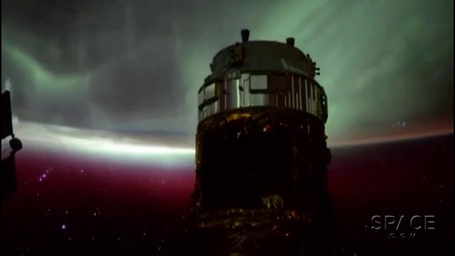 Северное сияние потрясло космонавтов