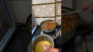 Turkish Lokma – Fried Dough Balls #food #turkishfoods #kebab #shawarma #streetfood #shorts #viral