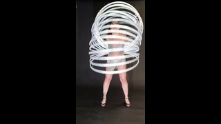 Person Performs Tricks With Multiple Hula Hoops | People Are Awesome #shorts