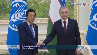 Prezident Shavkat Mirziyoyev FAO bosh direktori Syuy Dunyuyni qabul qildi