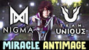 Nigma vs unique — miracle signature anti-mage