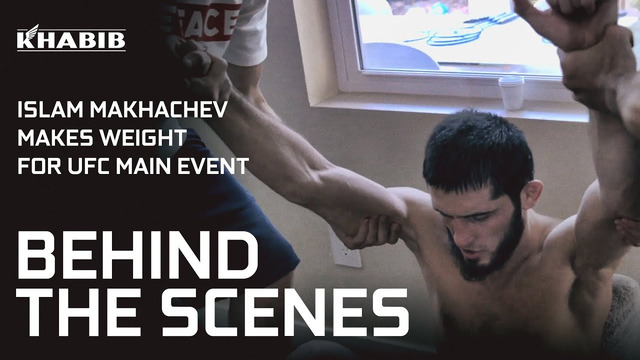 Islam Makhachev’s Weight Cut for UFC Main Event [BEHIND THE SCENES]
