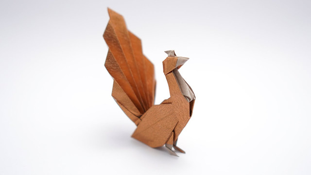 Origami peacock v2 (jo nakashima)