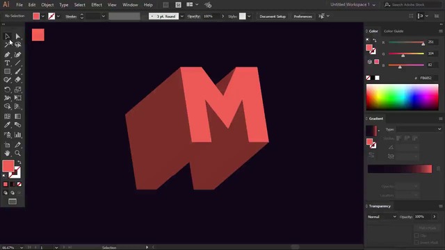 3D Smooth Gradient Text Effect Adobe Illustrator Quick Tips Tricks 4