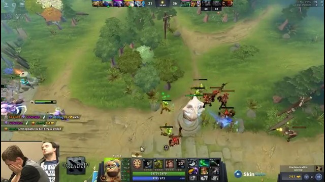 Dread’s stream Dota 2 Pudge, Dragon Knight (08.11.2017)