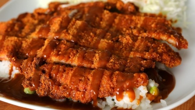 Korean style pork cutlet (Donkkaseu: 돈까스)
