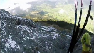 Скоростной полет на парашюте в горах от Джейми ли