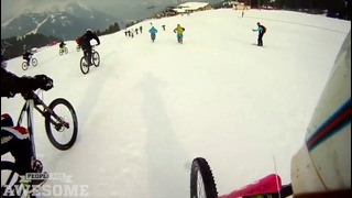 MTB Race on Ski Slope l People are Awesome