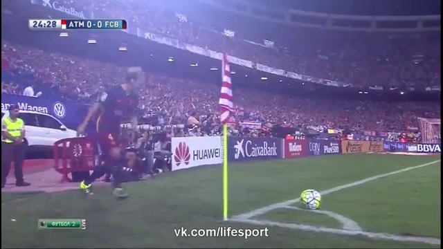 Атлетико 1:2 Барселона | Испанская Примера 2015/16 | 03-й тур | Обзор матча
