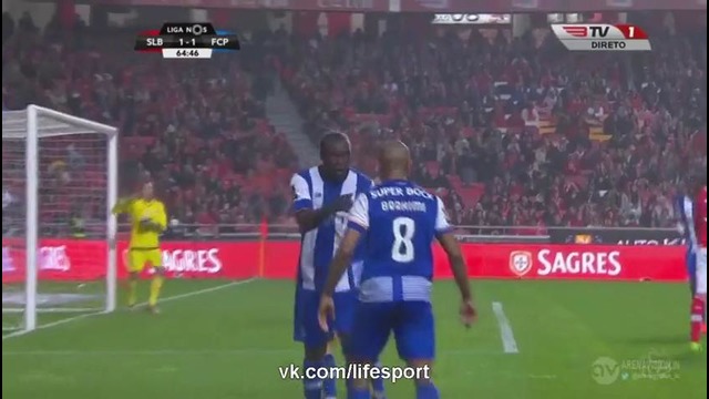 Бенфика 1:2 Порту | Португальская Примейра Лига | 22-й тур