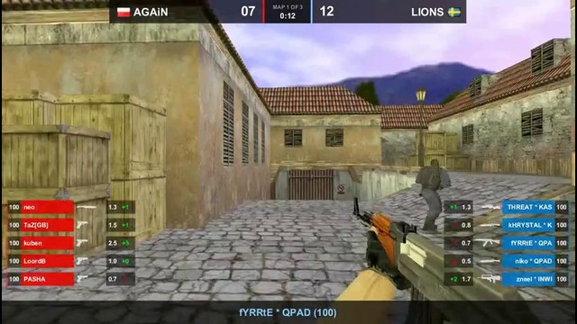 DreamHack 2011: AGAiN vs LIONS (Map 1, inferno) HQ