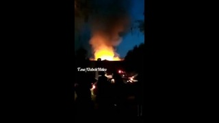 Пожар в Алмазарском районе