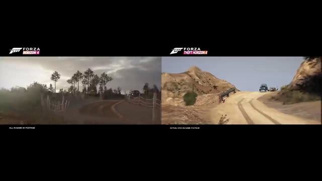 Forza Horizon 4 vs GTA 5! Side-by-side Forza Horizon 4 Trailer Remake in GTA 5! HD