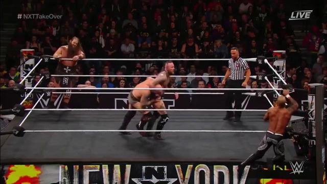 The War Raiders (c) vs Aleister Black & Ricochet – NXT TakeOver New York 2019