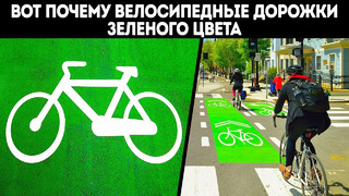 Вот почему велосипедные дорожки зеленого цвета
