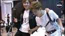 Stretching doing dance in BTS free time